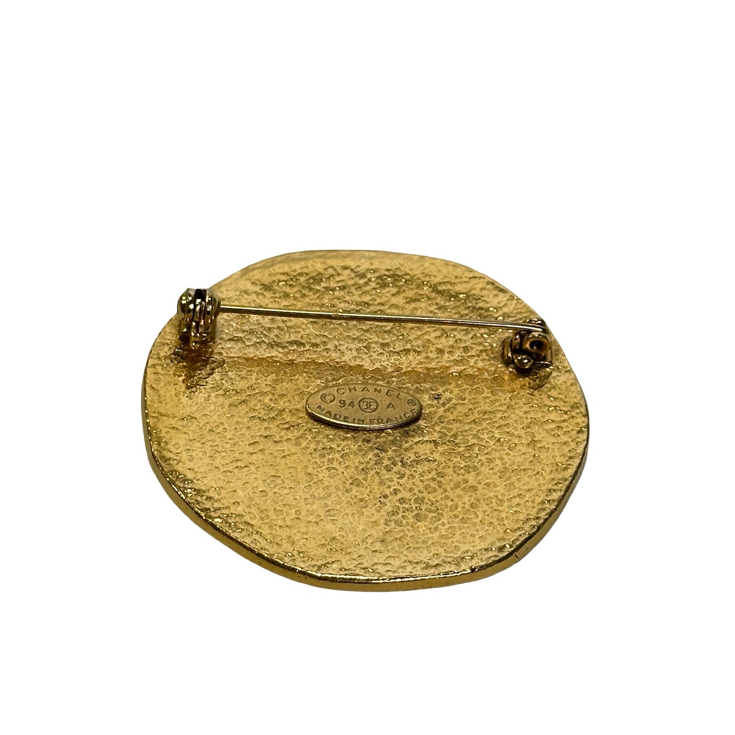 Used CHANEL Metal Vintage Brooch Brooch Gold