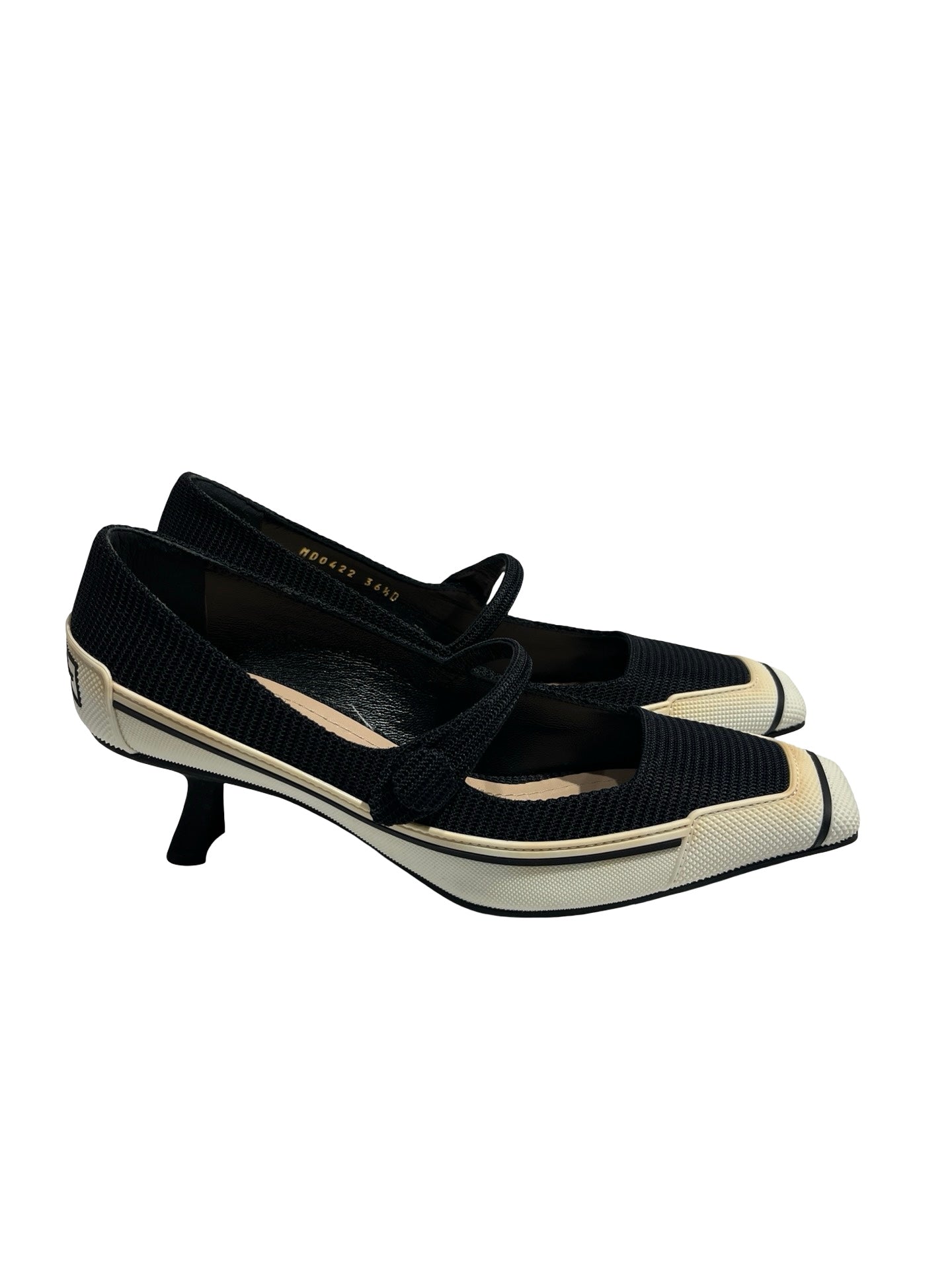 Used DIOR High Heels Shoes Black White