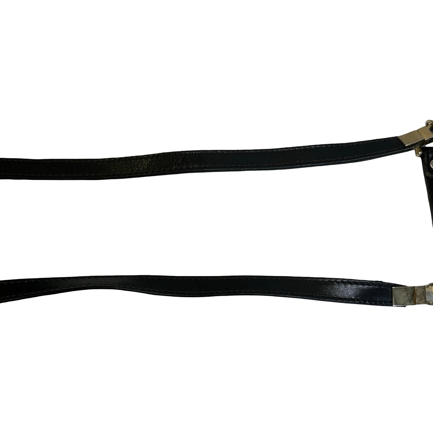 Used CELINE Leather Vintage Cross body bag Cross body bag Black GHW