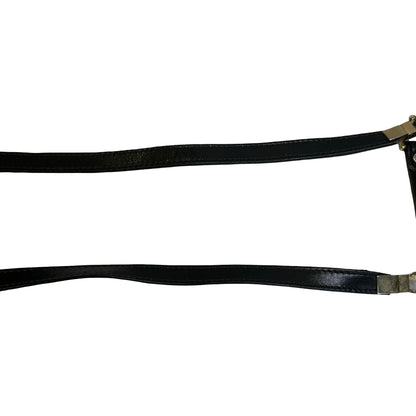 Used CELINE Leather Vintage Cross body bag Cross body bag Black GHW