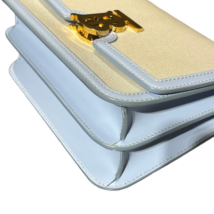 Burberry TB Cross Body Bag Light Blue White GHW