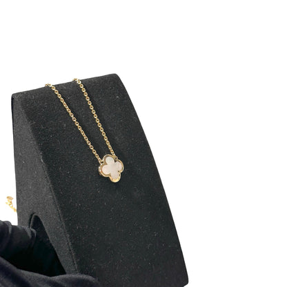 Used VAN CLEEF & ARPELS Rose Gold 18K Gold PURE Alhambra Necklace GHW