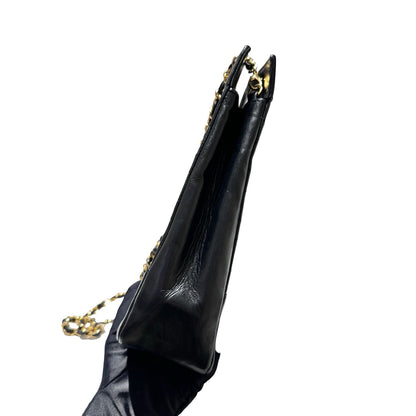 Used CHANEL Shiny Lambskin 24A Hobo Shoulder Bag