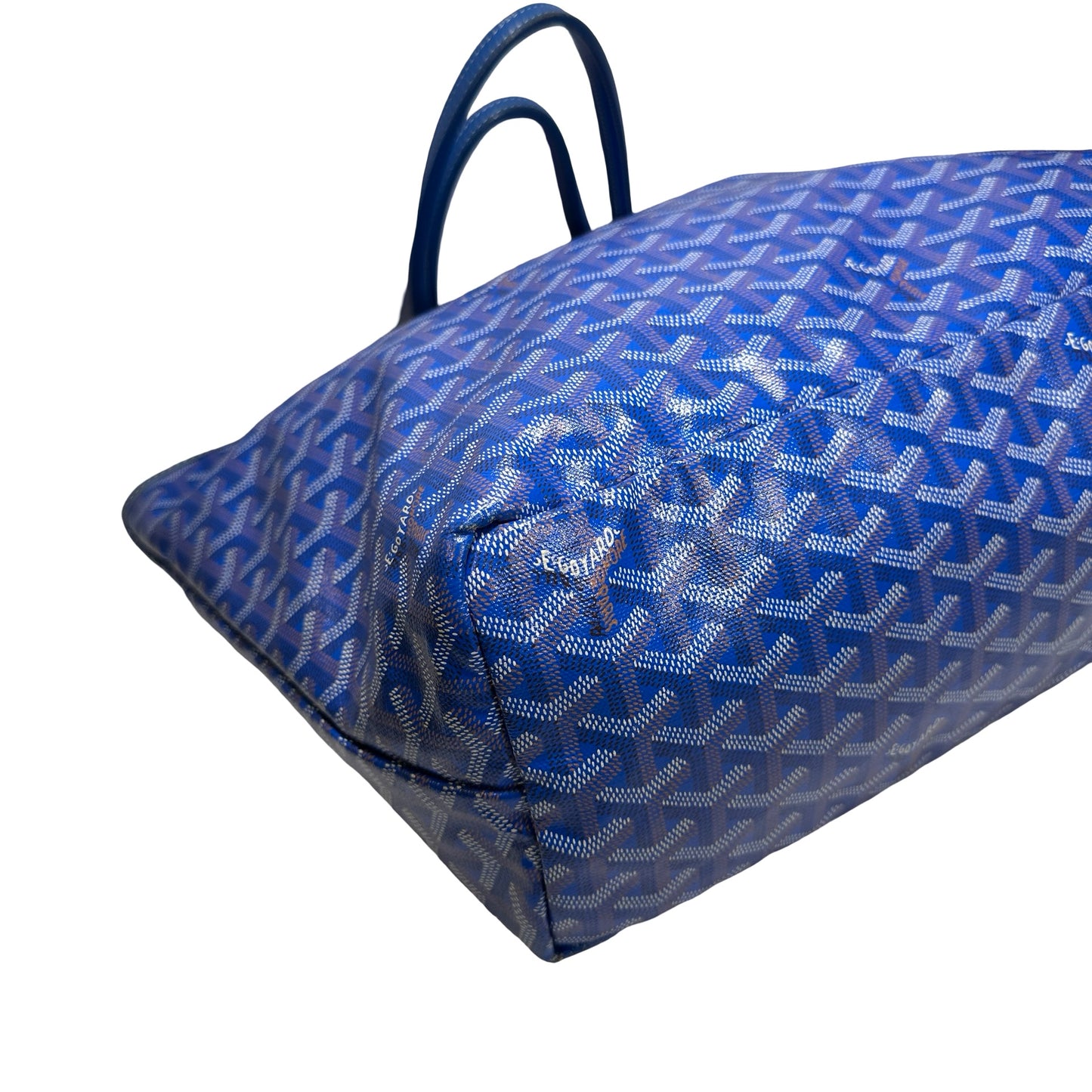 Used GOYARD Canvas Tote PM Tote Bag Blue