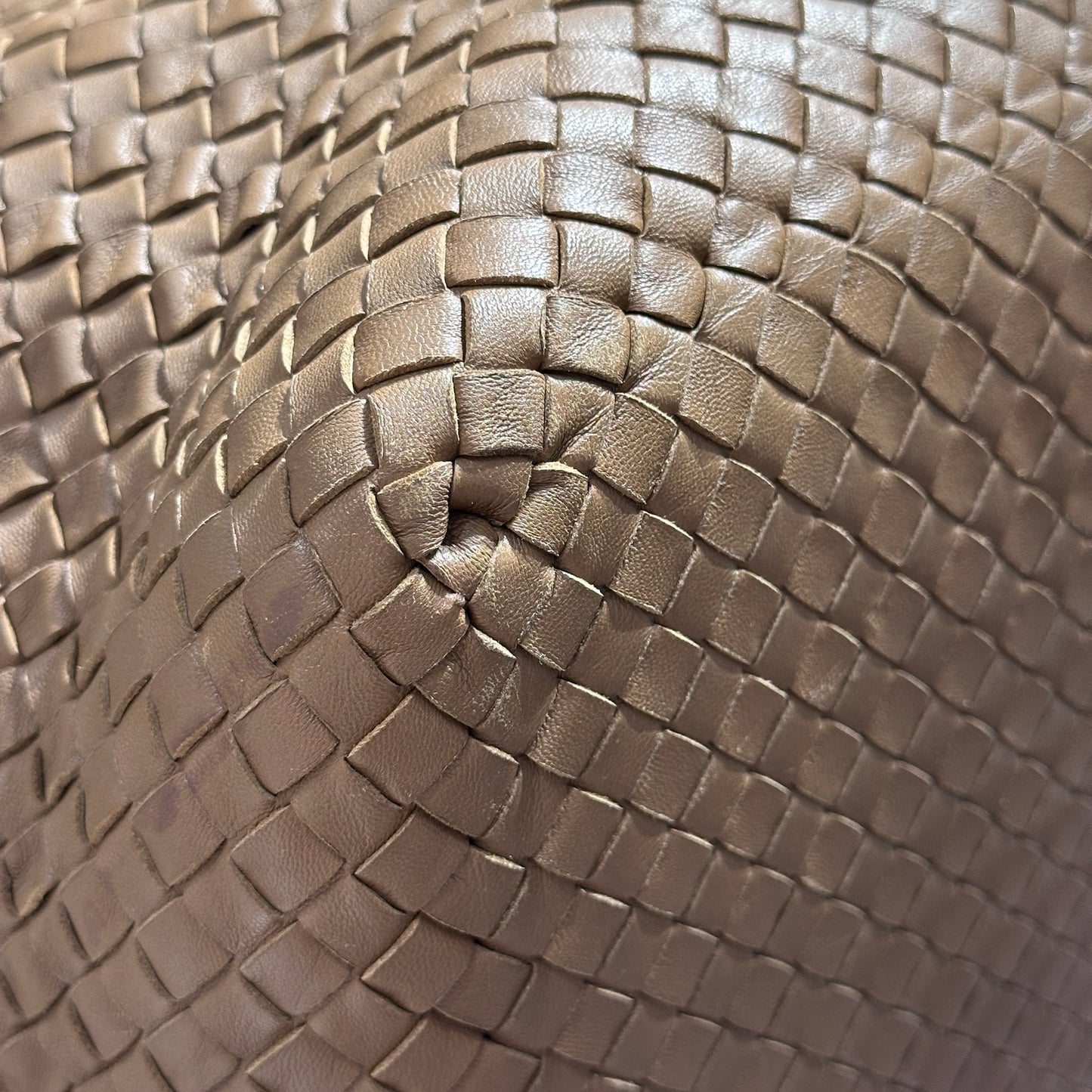 Used BOTTEGA VENETA BRICK TOTE Duffel Bag Brown