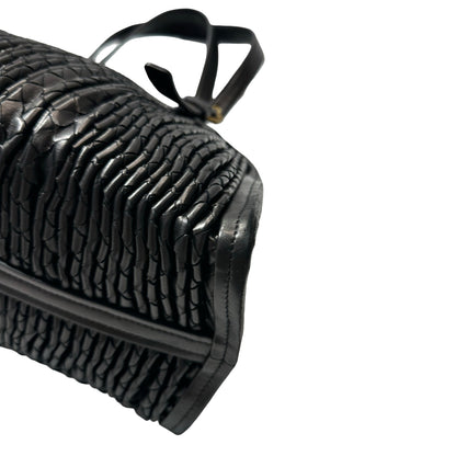 Used Bottega Veneta Shoulder Bag Black GHW