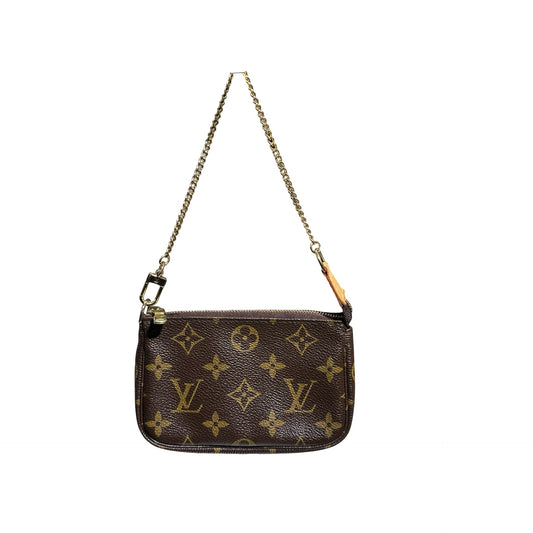 Used LOUIS VUITTON Mini Pochette Brown GHW