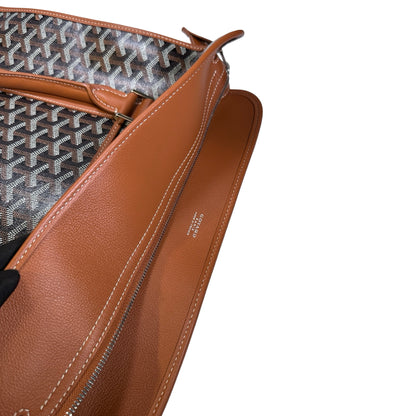 Used GOYARD Goyardine Sac de Voyage Tote Bag Black Brown