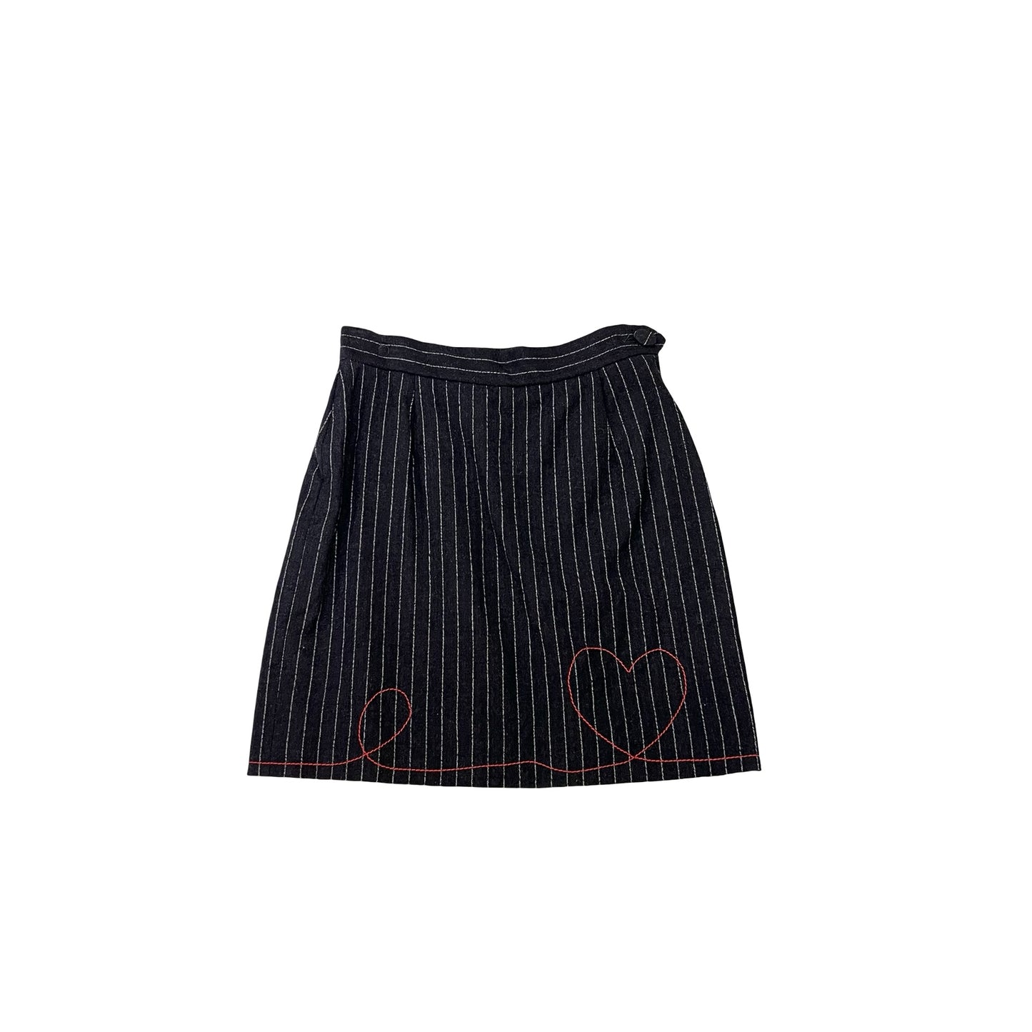Used MOSCHINO Cheap Chic Gray Pinstripe Set Blazer Clothes Black