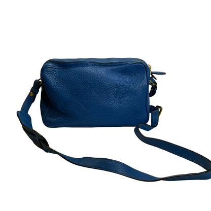 Used PRADA Vitello Phenix Leather Vittelo Phenix Camera Bag Camera Bag Blue