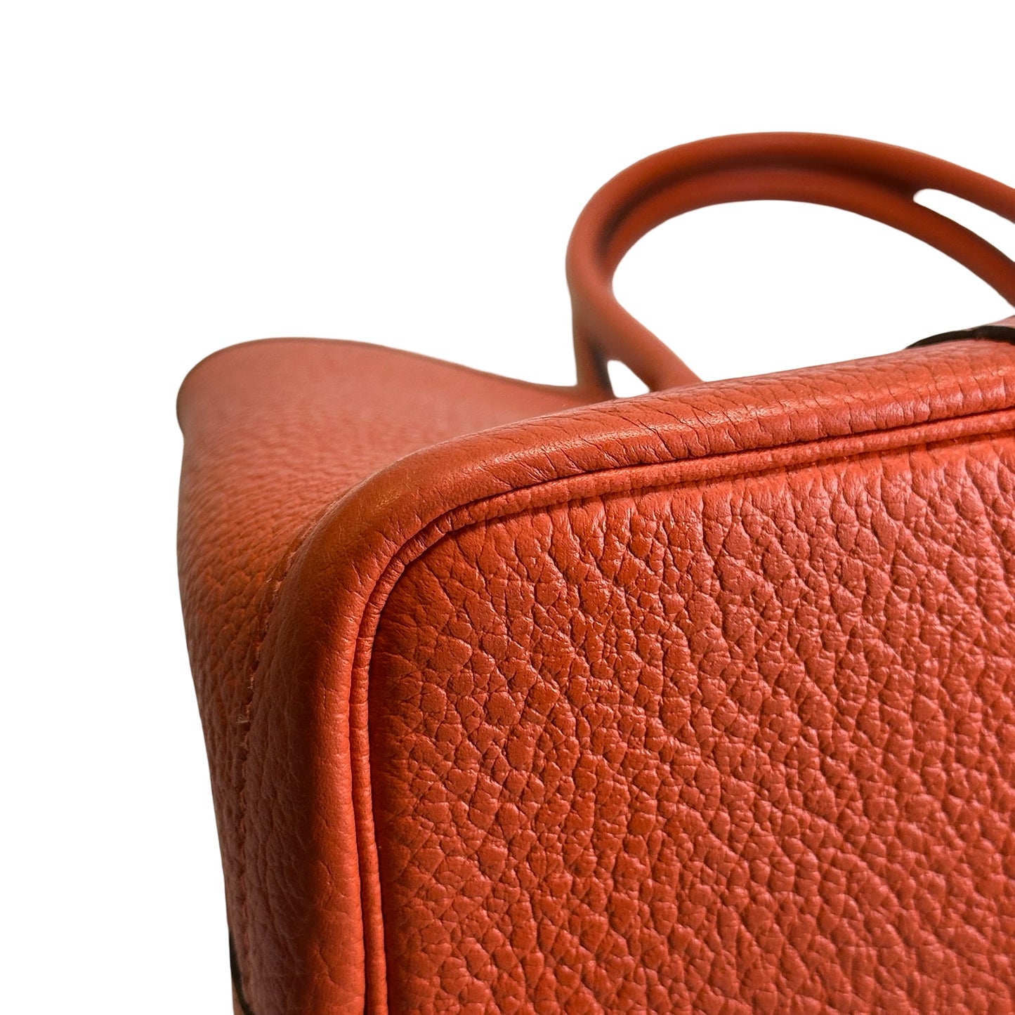 Used HERMES Negonda Garden Party Tote Bag Orange