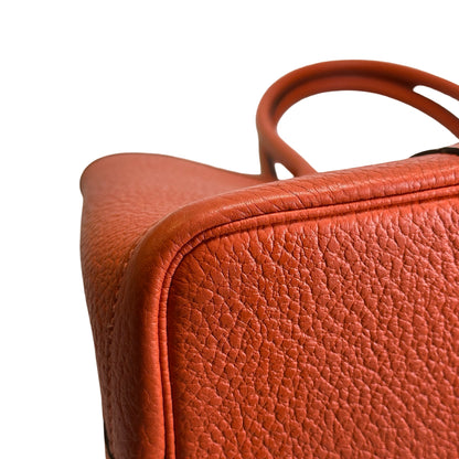 Used HERMES Negonda Garden Party Tote Bag Orange