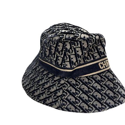 Used DIOR Oblique Oblique Hat Navy