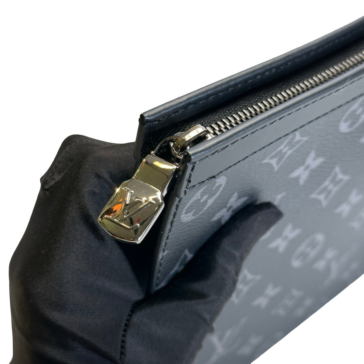 Used LOUIS VUITTON Monogram Eclipse Monogram Eclipse Watch Box Box Black Grey