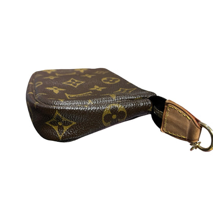 Used LOUIS VUITTON Mini Pochette Brown GHW