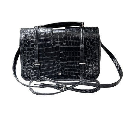 Used SAINT LAURENT Calfskin Leather Charlotte Messenger Two Way Shoulder Bag