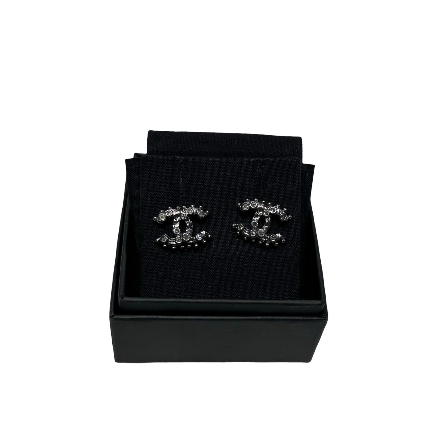 Used CHANEL Earrings Jewellery Black