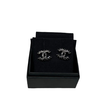 Used CHANEL Earrings Jewellery Black