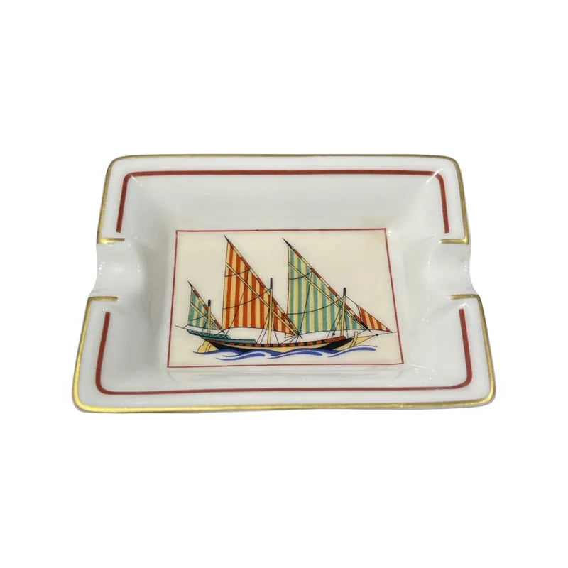 Porcelain Mini Ship Ashtray Others [100260]