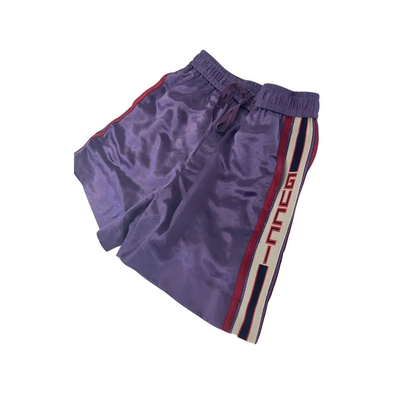 Acetate,Cotton Acetate Shorts with GUCCI Stripe Shorts & Pants [100088]