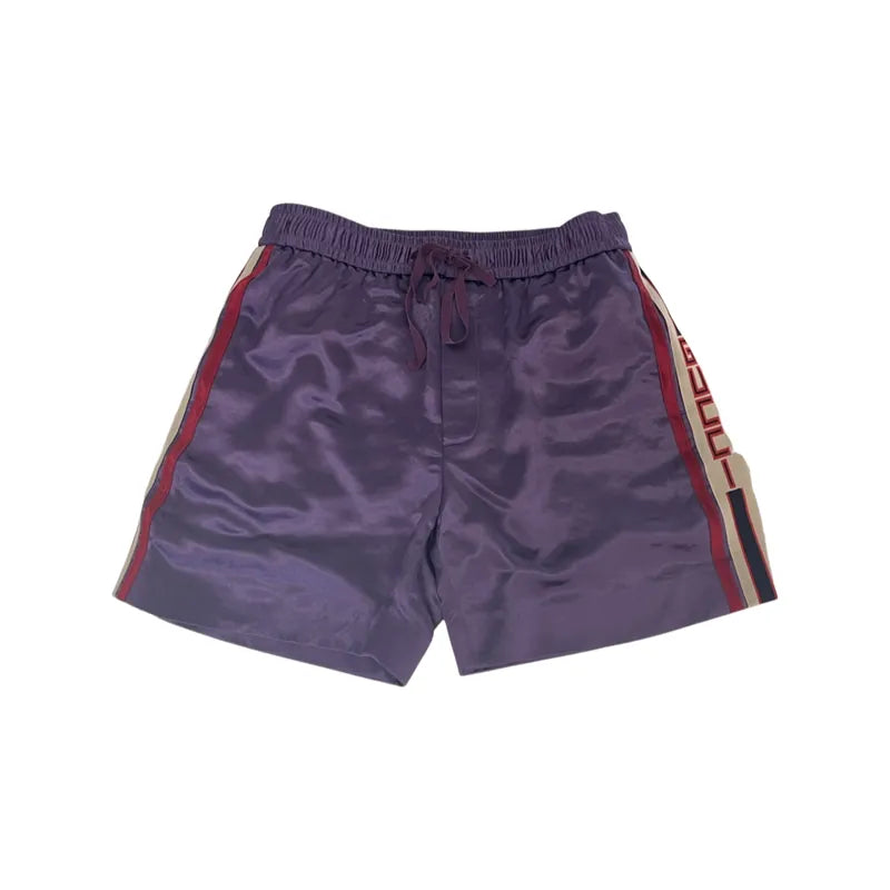 Acetate,Cotton Acetate Shorts with GUCCI Stripe Shorts & Pants [100088]