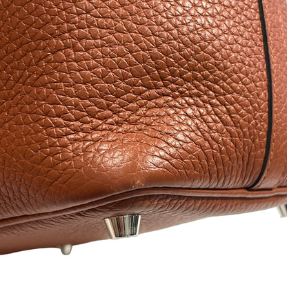 Used HERMES Picotin 18 Bucket Bag Brown PHW