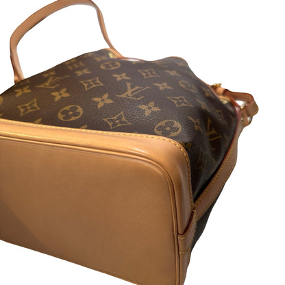 Used LOUIS VUITTON Monogram Neonoe Chain Shoulder Bag Brown GHW