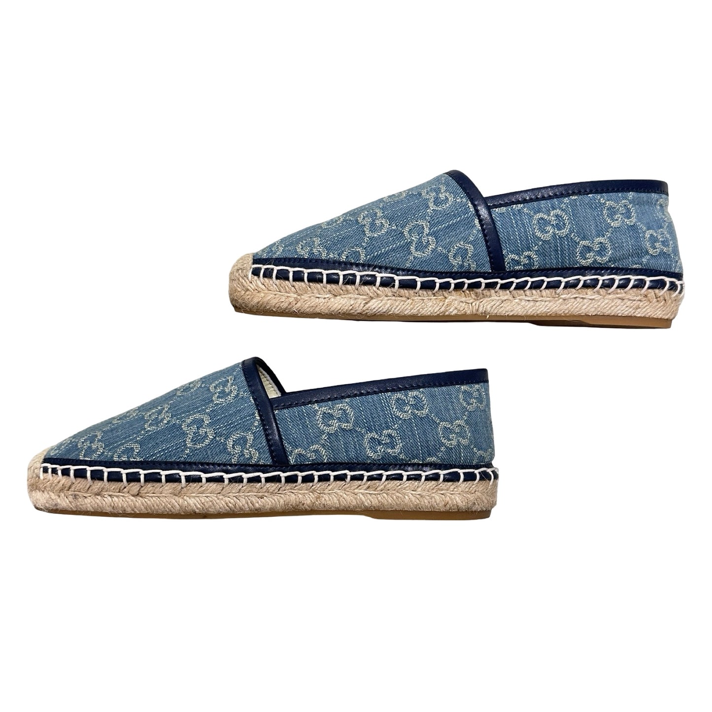 Used GUCCI DENIM SHOES Shoes Blue
