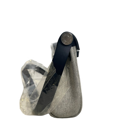 Brand New HERMES Canvas Leather Mini Herbag Handbag Navy Beige
