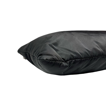 Used Prada Nylon Cross Body Bag Black PHW