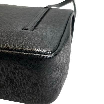 Used CHANEL Caviar Leather Shoulder Bag Shoulder Bag Black