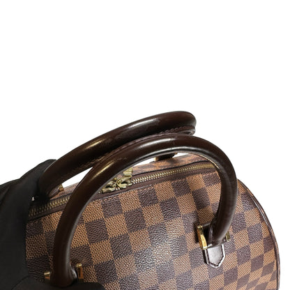 Used LOUIS VUITTON Damier Ebene Triana Handbag Brown GHW