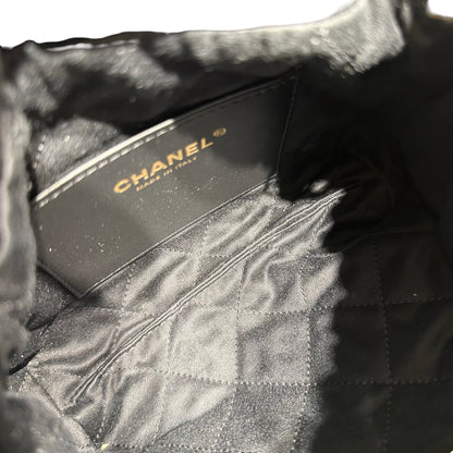 Used CHANEL 22 mini Shoulder Bag Black GHW