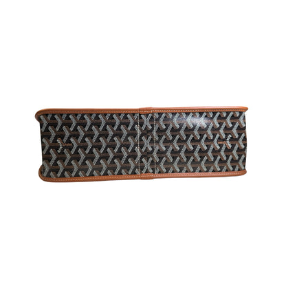 Used GOYARD Goyardine Sac de Voyage Tote Bag Black Brown