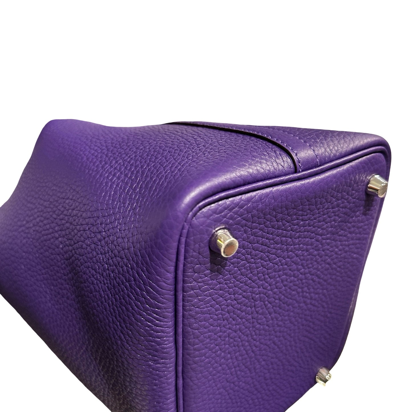 New Hermès Picotin 18 Bucket Bag Purple PHW X3
