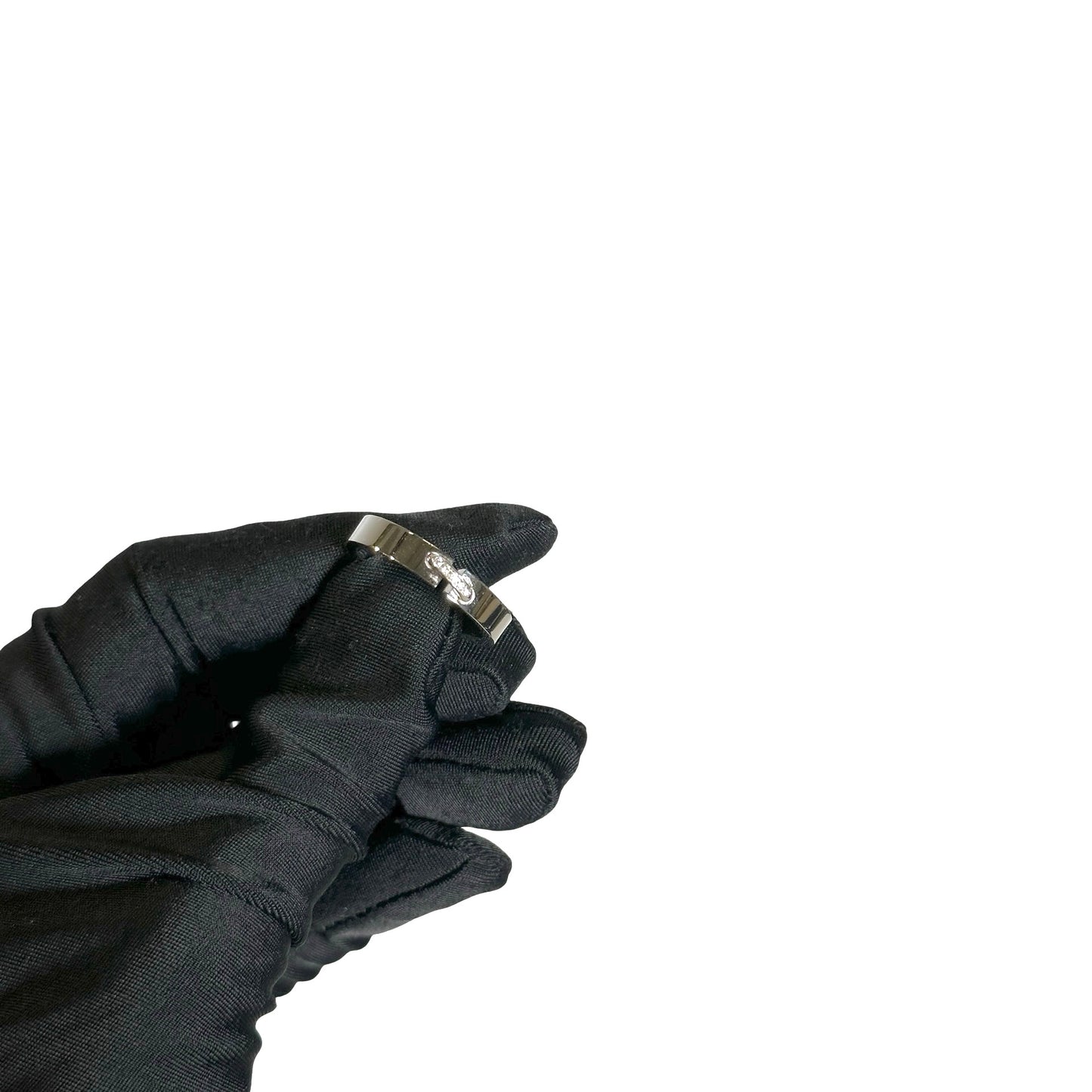 Used CHAUMET White Gold Ring Liens Evidence XS In Diamond Ring Silver