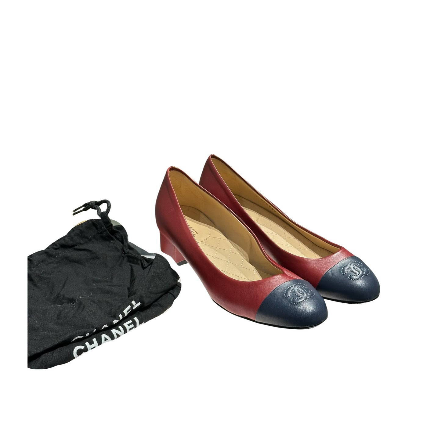 CHANEL RED HEELS [3001030]
