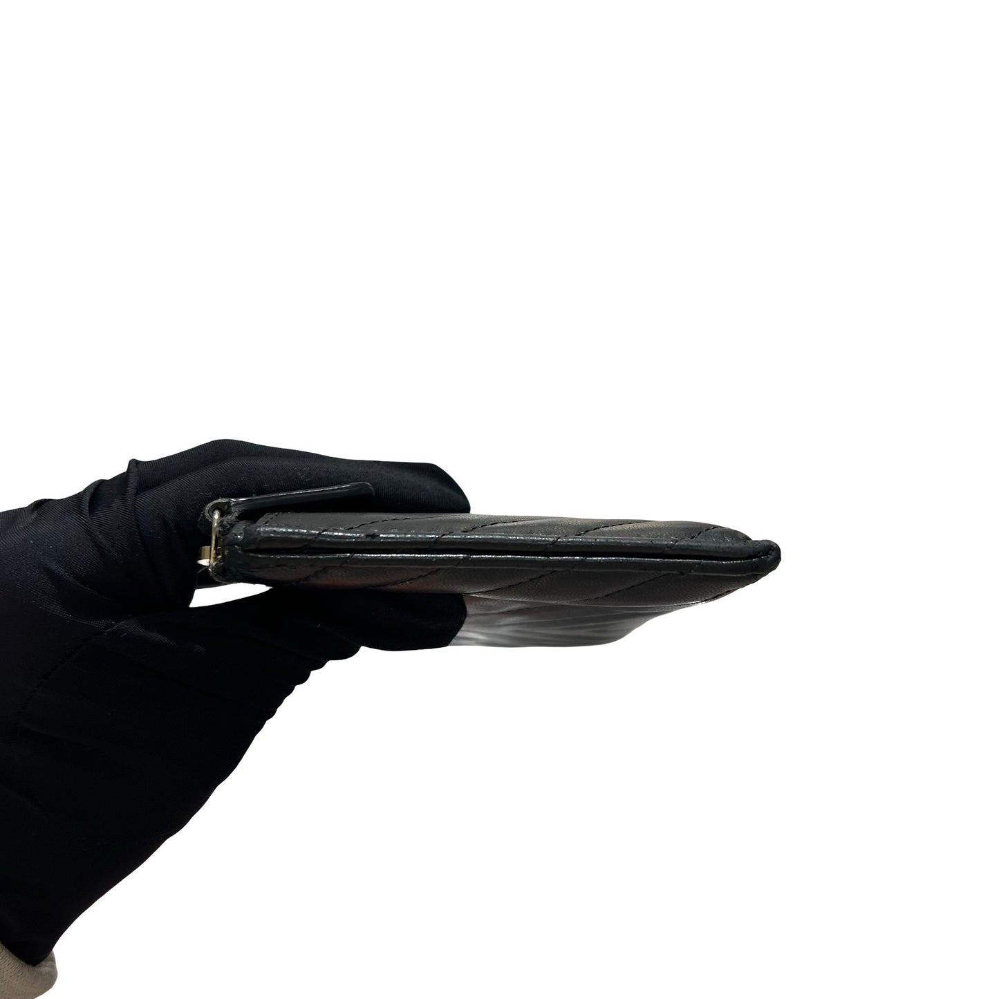 Used CHANEL Wallet Black GHW