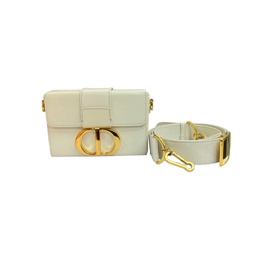 Used Dior 30 Montaigne Box White GHW