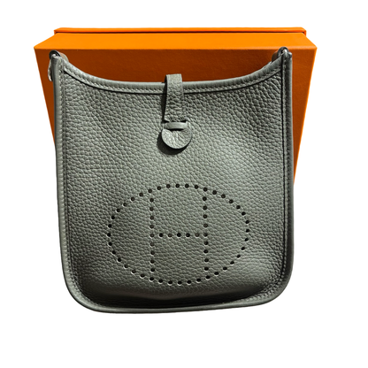 HERMES MINI EVELYNE 16 CLEMENCE GRAY TC PHW [3000670]