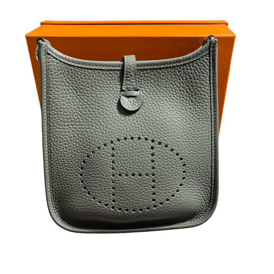 HERMES MINI EVELYNE 16 CLEMENCE GRAY TC PHW [3000670]