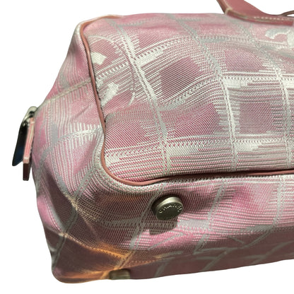 Used Chanel Nylon Handbag Pink