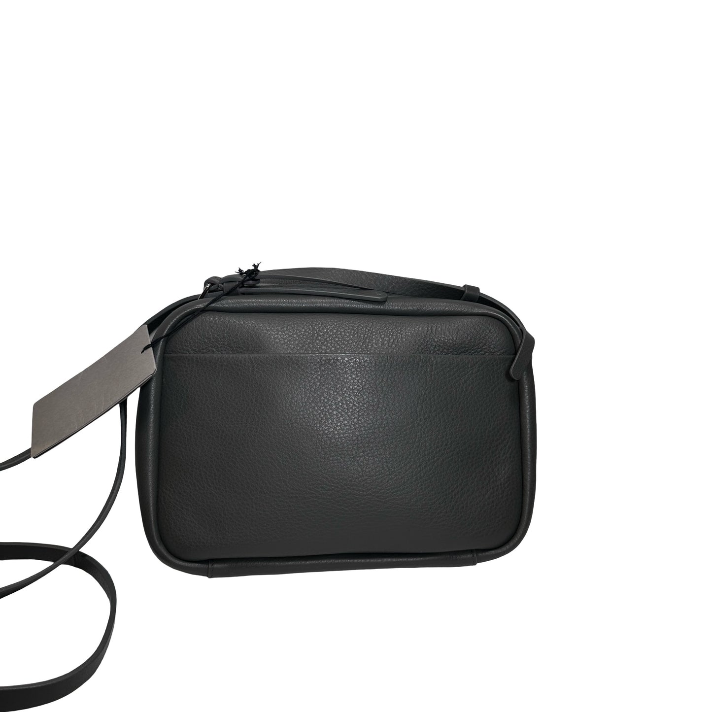 Used BALENCIAGA Calfskin Leather Crossbody Cross Body Bag Black PHW