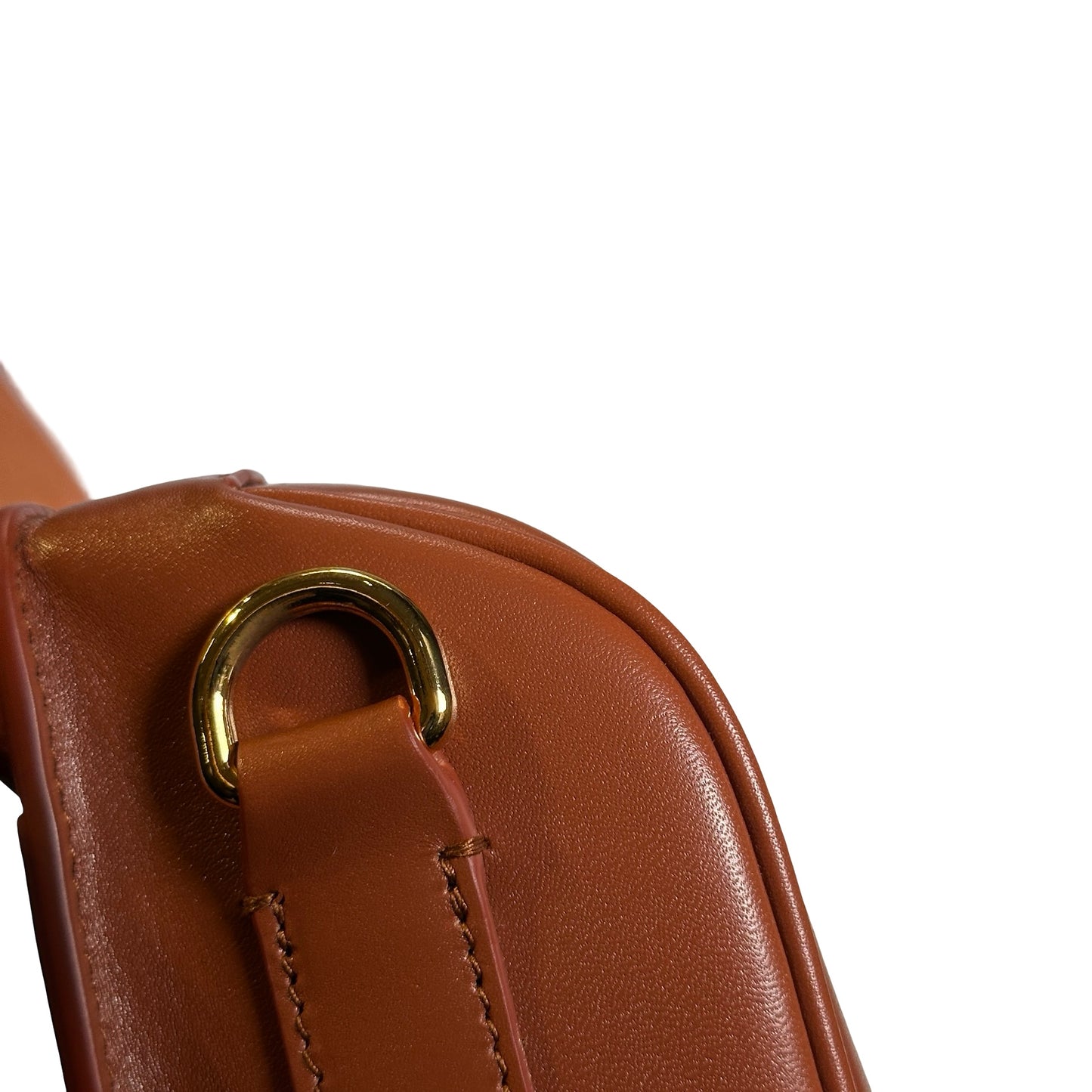 Used DIOR Calfskin Bobby Crossbody Bag Brown