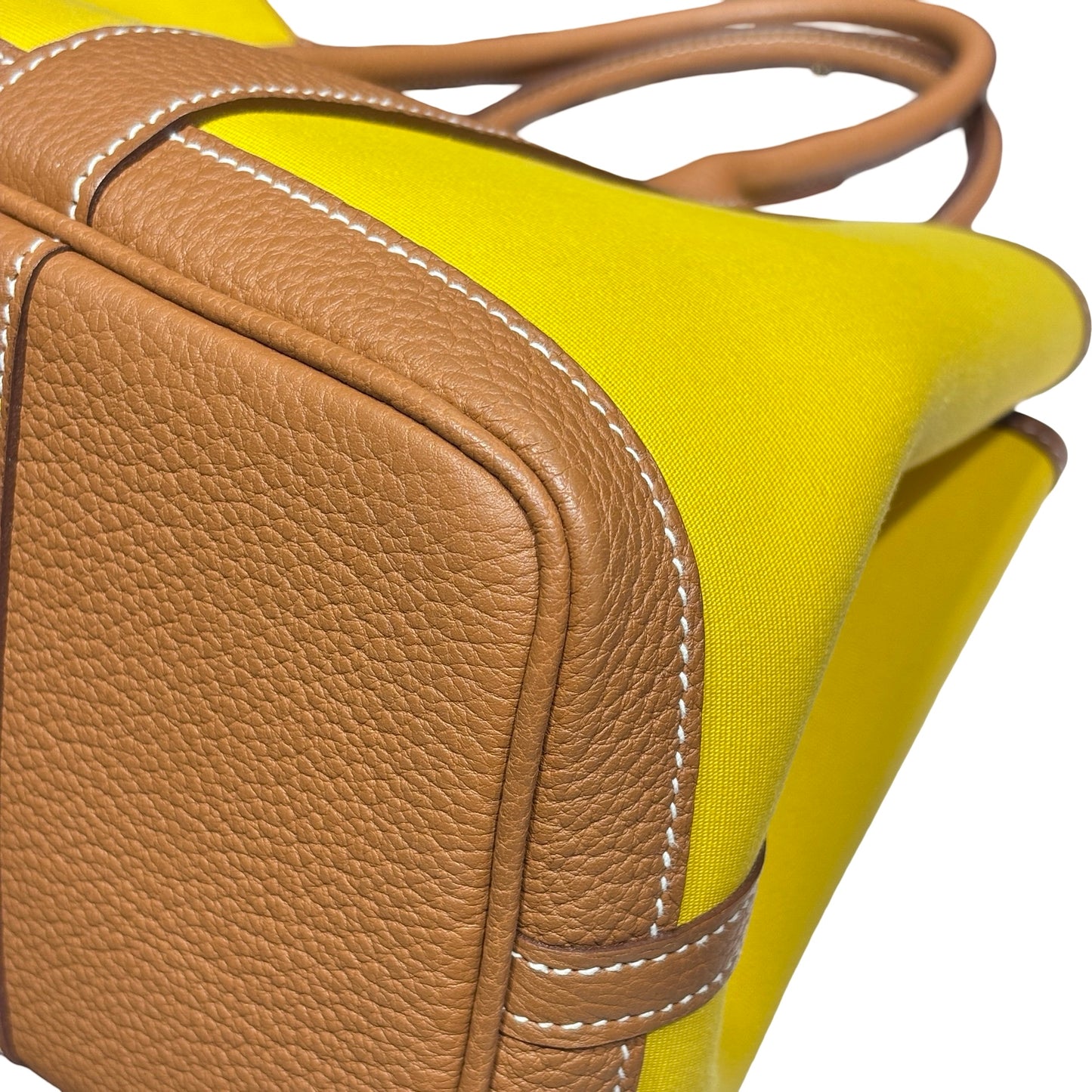 Hermès Garden Party 30 Handbag Yellow PHW