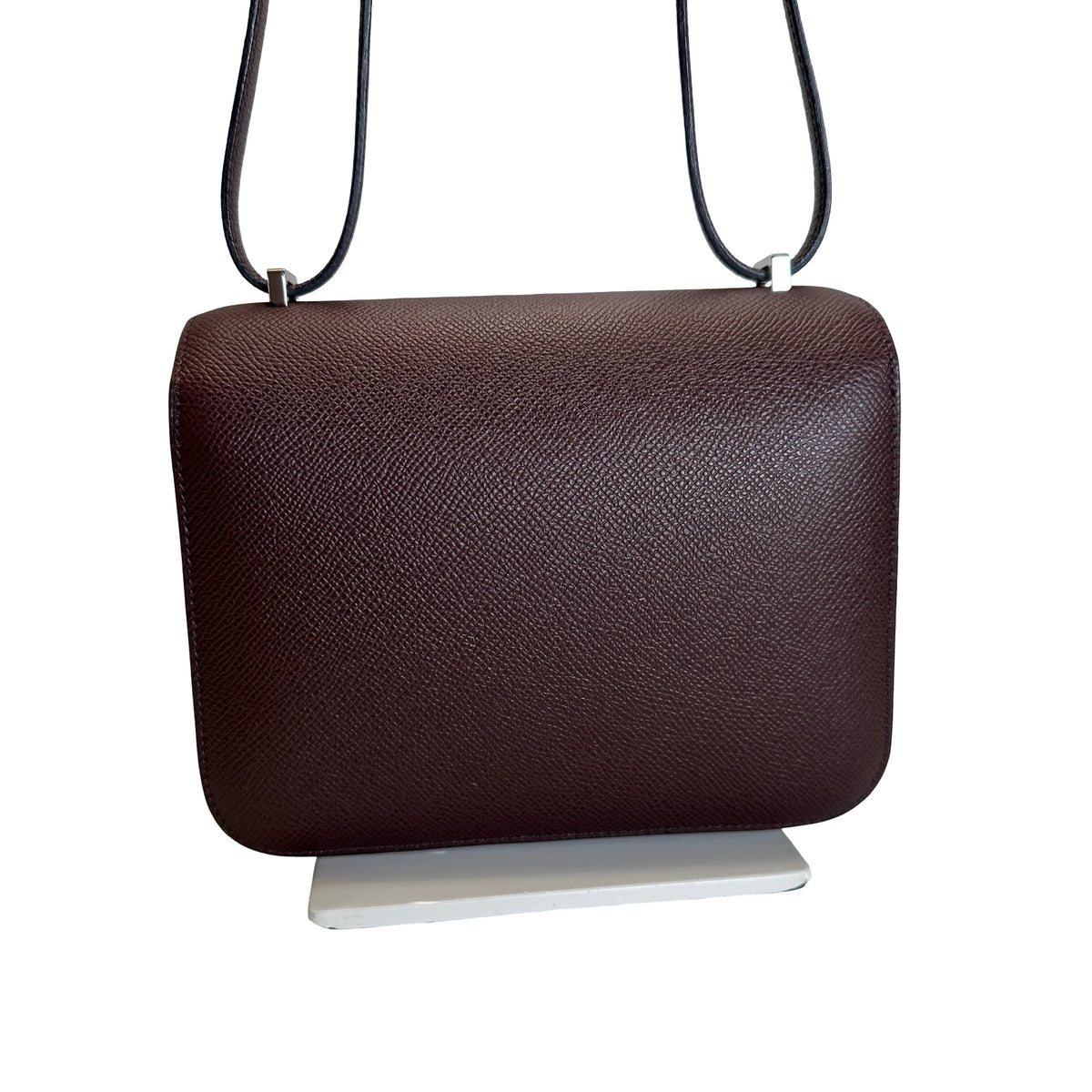 Used HERMES Epsom Mini Constance Crossbody Bag Rouge