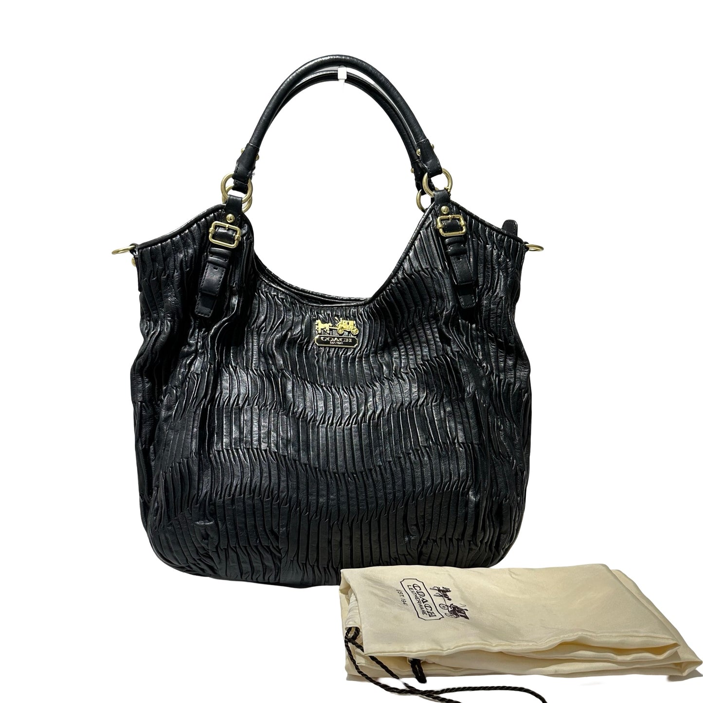 Stripe Lambskin Pleated tote bag Chain Shoulder Bag [101509]