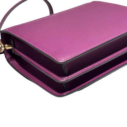 Used HERMÈS MINI ROULIS Cross Body Bag Purple GHW