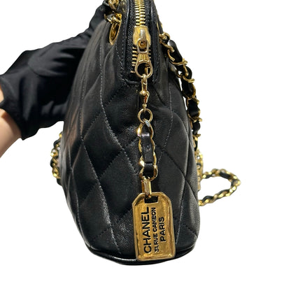 Used CHANEL Cross Body bag Black GHW