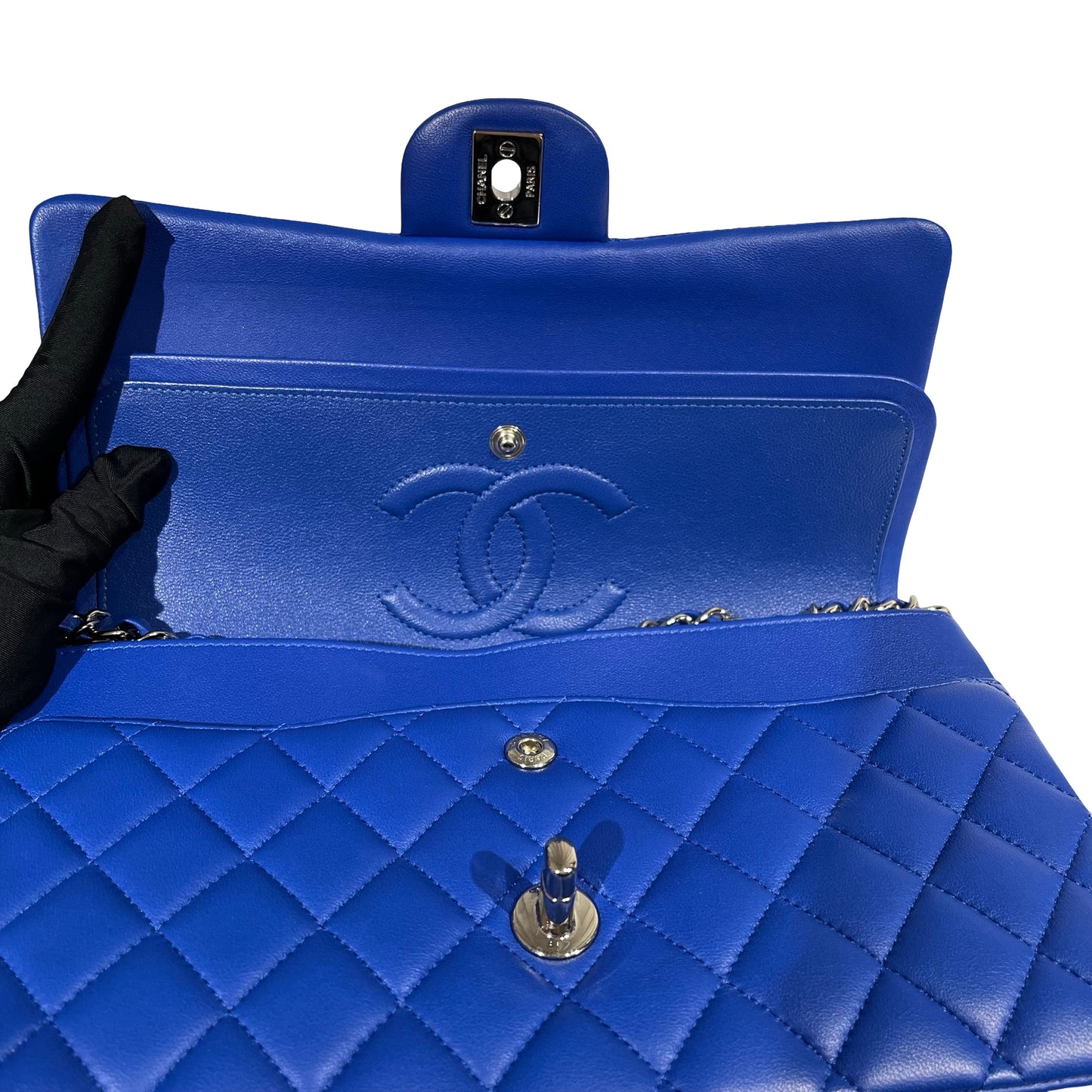 CHANEL BLUE LAMBSKIN CF25 [3001057]